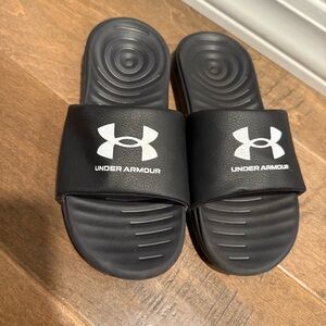Under Armour Black Athletic Slides